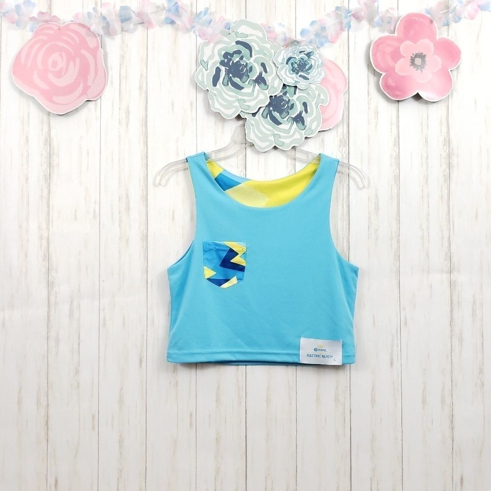 Corona Electric Beach Reversable Crop  Size Large